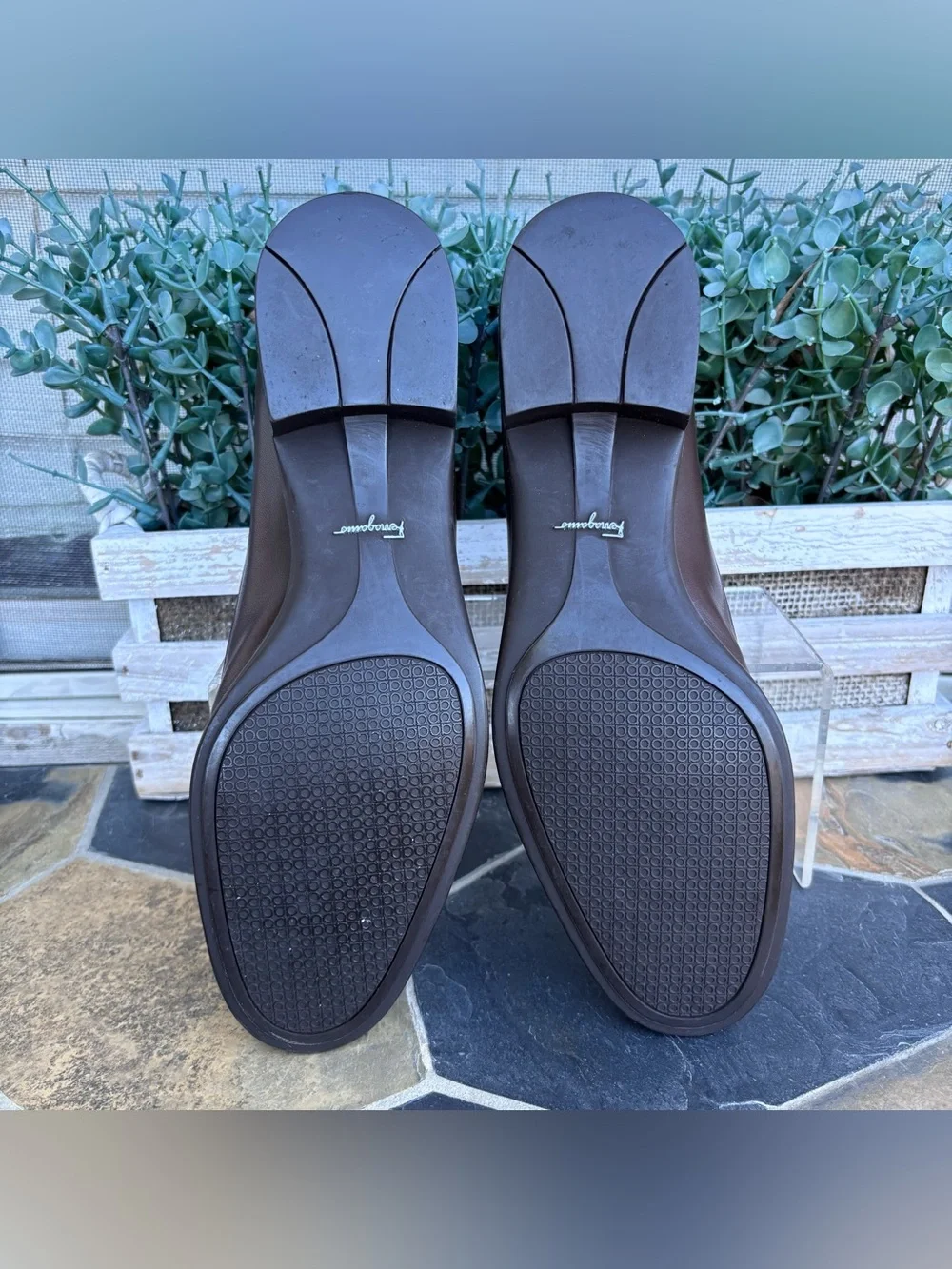 Salvatore Ferragamo Tiscio Leather Loafers